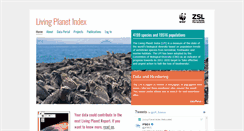 Desktop Screenshot of livingplanetindex.org