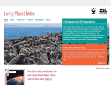 Tablet Screenshot of livingplanetindex.org